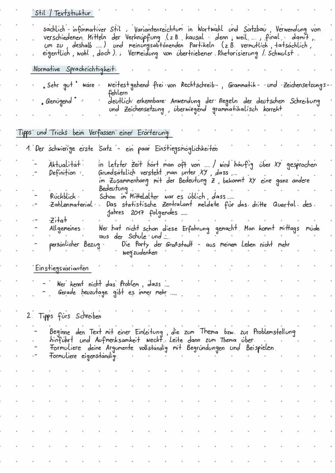 Der Aufbau.
Spannende überschrift
Einleitung.
Hauptteil.
Schluss
Unbedingt
Kohárenz
Möglichst spannend zum Thema hinführen. (Aktualitätsbezu