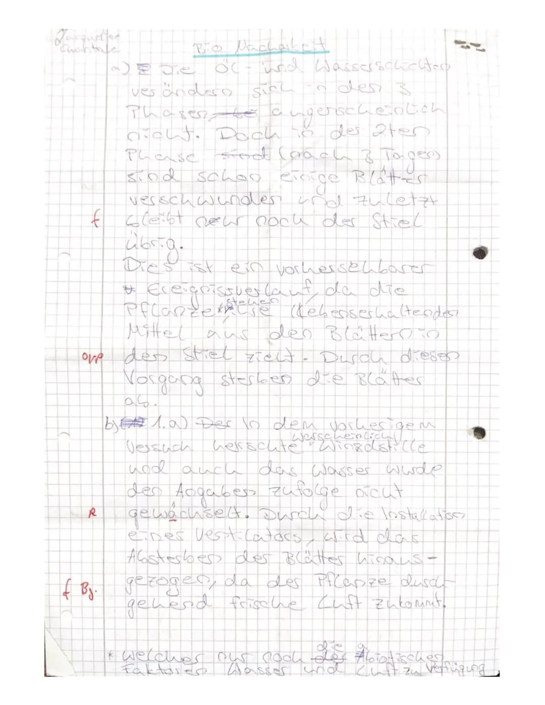 Kepler-Gymnasium Freudenstadt
Biologie Kl.11b Klassenarbeit Nr.1
Aufgabe: Umweltfaktoren spielen für Ökosysteme eine wichtige Rolle...
a) Er