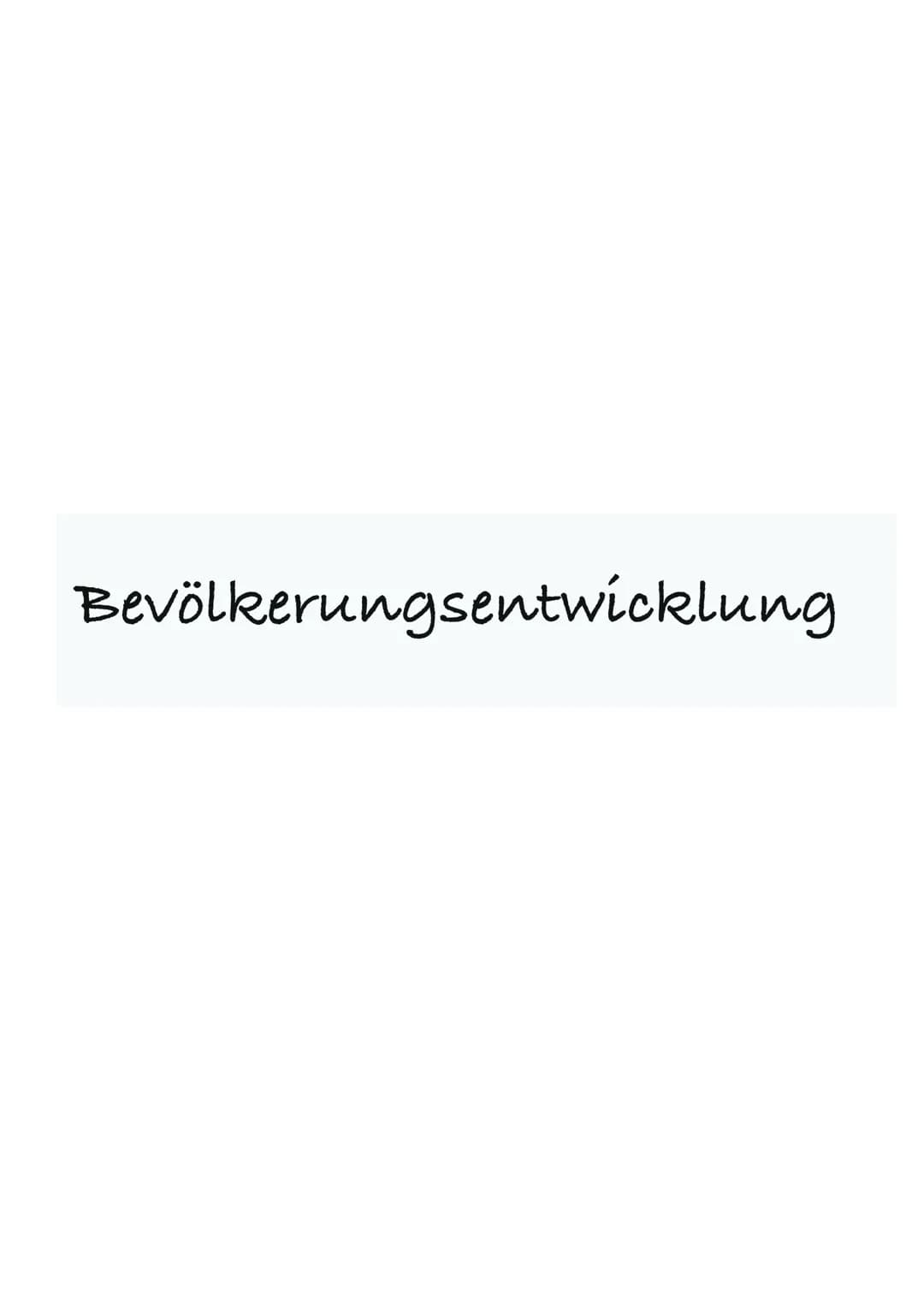 Bevölkerungsentwicklung generell
- weltbevölkerung wächst immer weiter (jedes Jahr ca. 80 Millionen)
- in jedem land wächst die Bevölkerung 