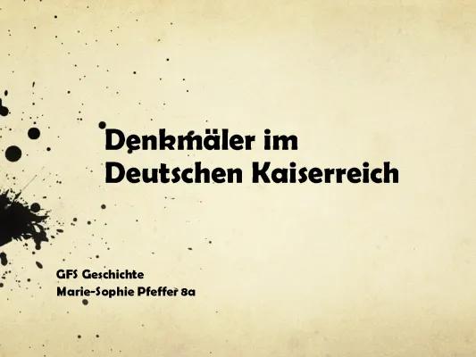 Know Denkmale Im Deutschen Kaiserreich thumbnail