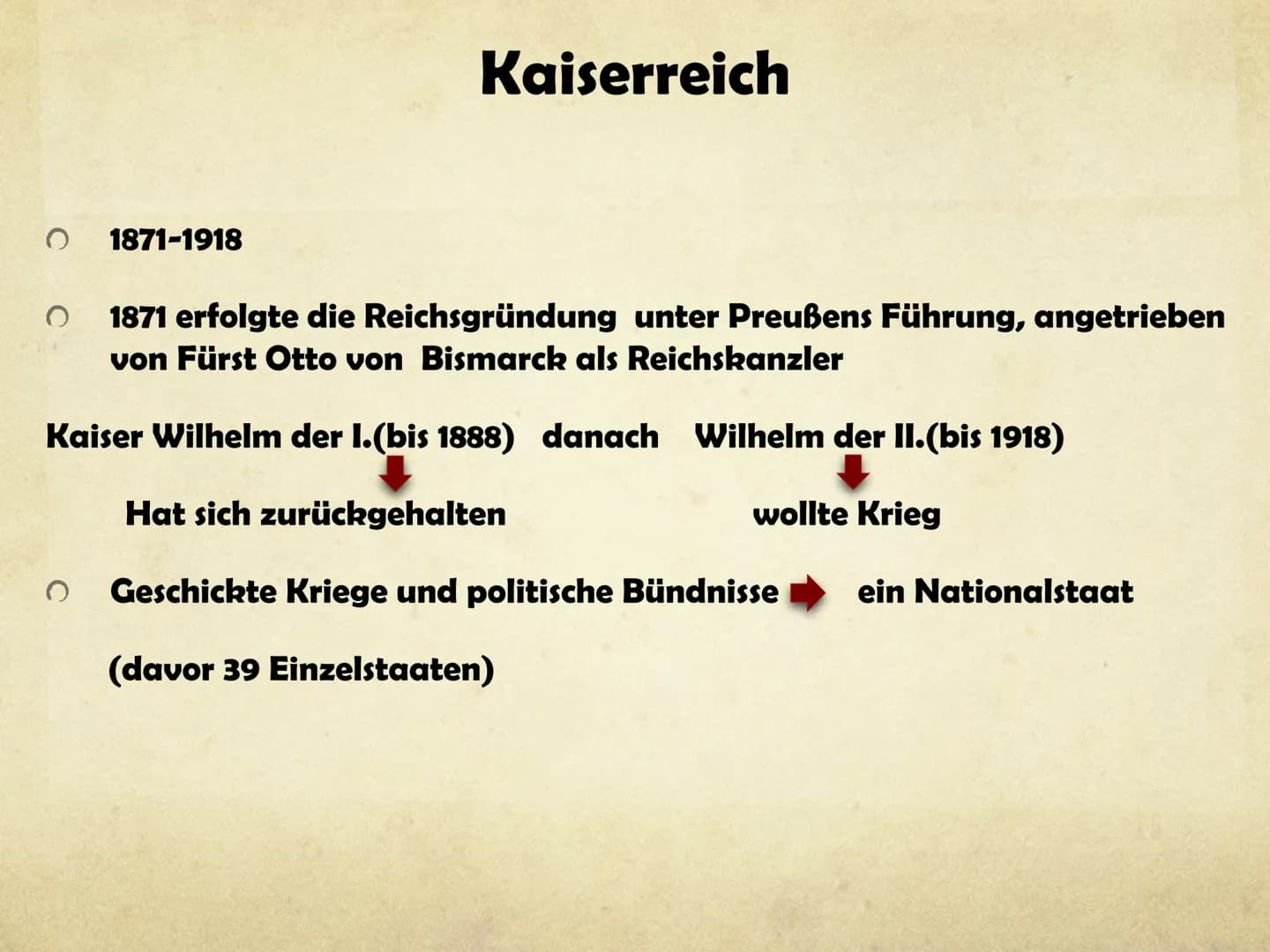 Denkmäler im
Deutschen Kaiserreich
GFS Geschichte
Marie-Sophie Pfeffer 8a Gliederung
1) Leitfrage
2) Allgemeine Informationen zu Denkmälern
