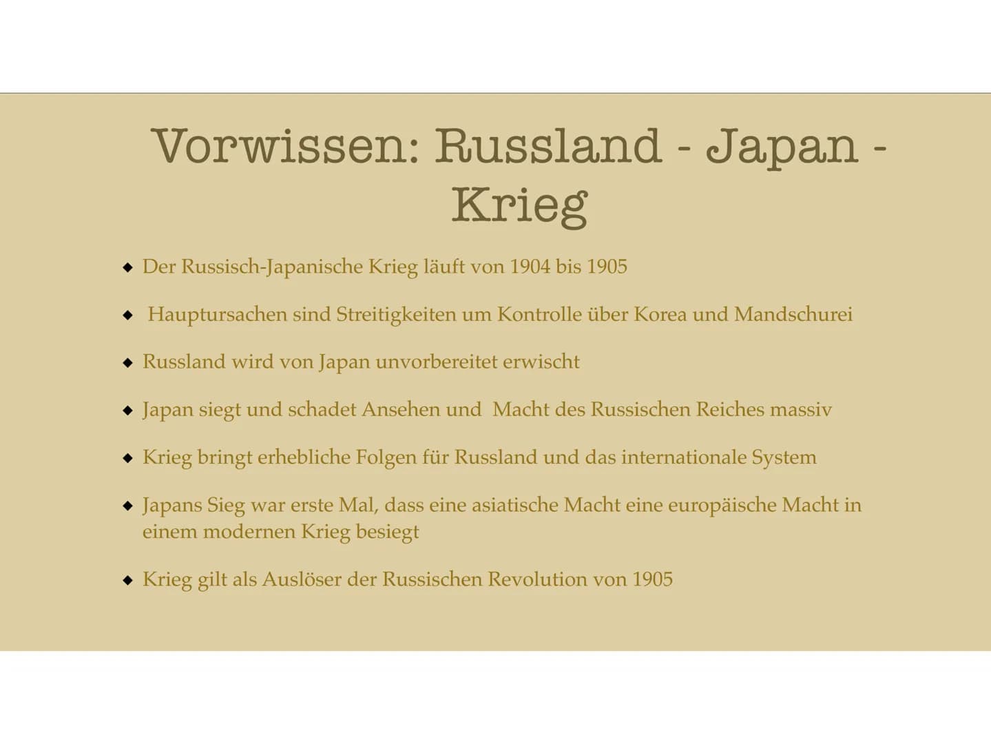 Ursachen und Anlässe für eine
Revolution Inhaltsverzeichnis
Russland in der Industrialisierung
Vorwissen
Ursachen Februarrevolution
Verlauf 