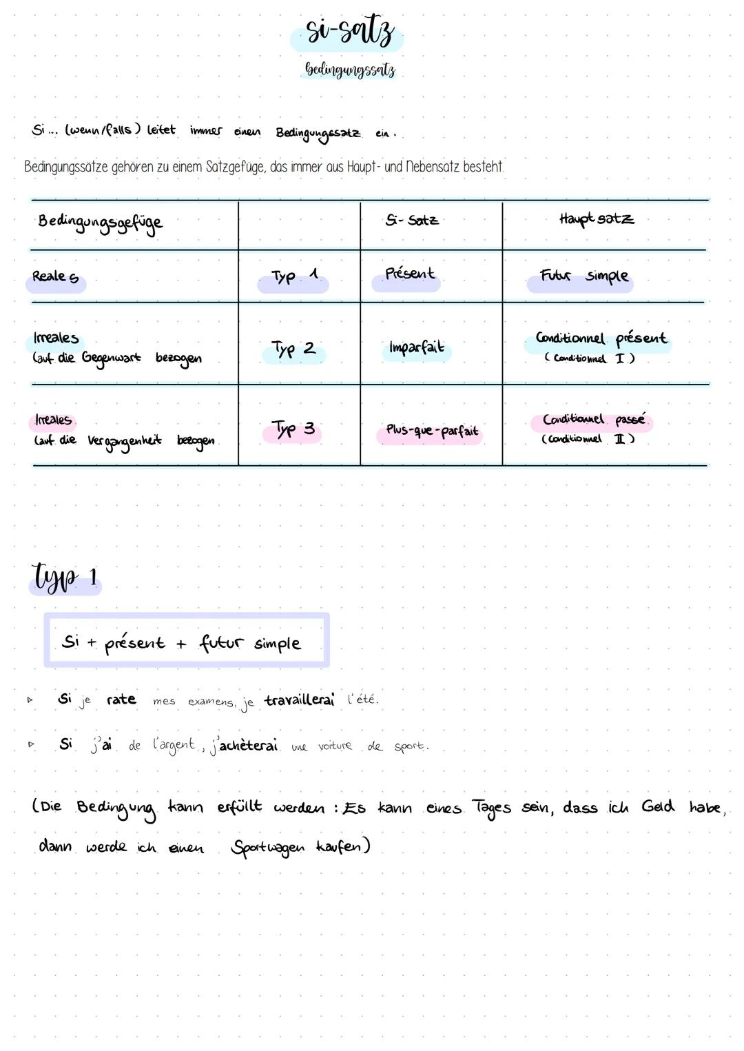 Si... (wenn/falls) leitet immer einen Bedingungssatz ein.
Bedingungssätze gehören zu einem Satzgefüge, das immer aus Haupt- und Nebensatz be