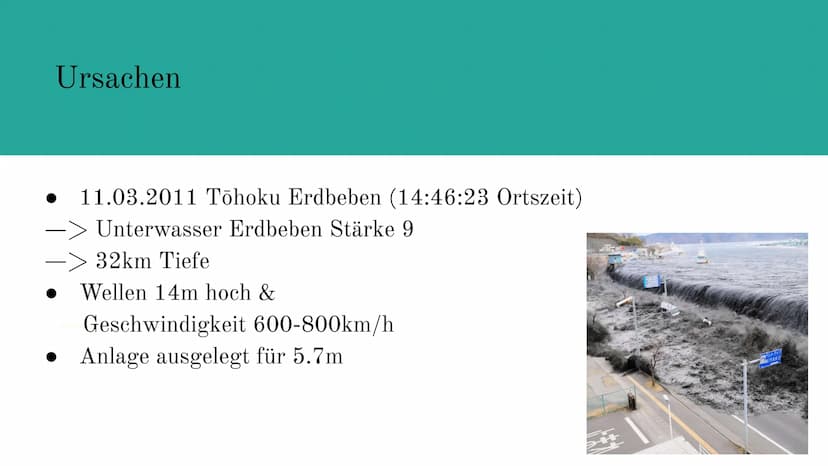 2009
Die Nuklearkatastrophe von Fukushima
Ⓒ Kyodo/REUTERS Inhaltsangabe
Allgemeine Information
Ursachen
Folgen des Tsunamis
Aufbau der Reakt