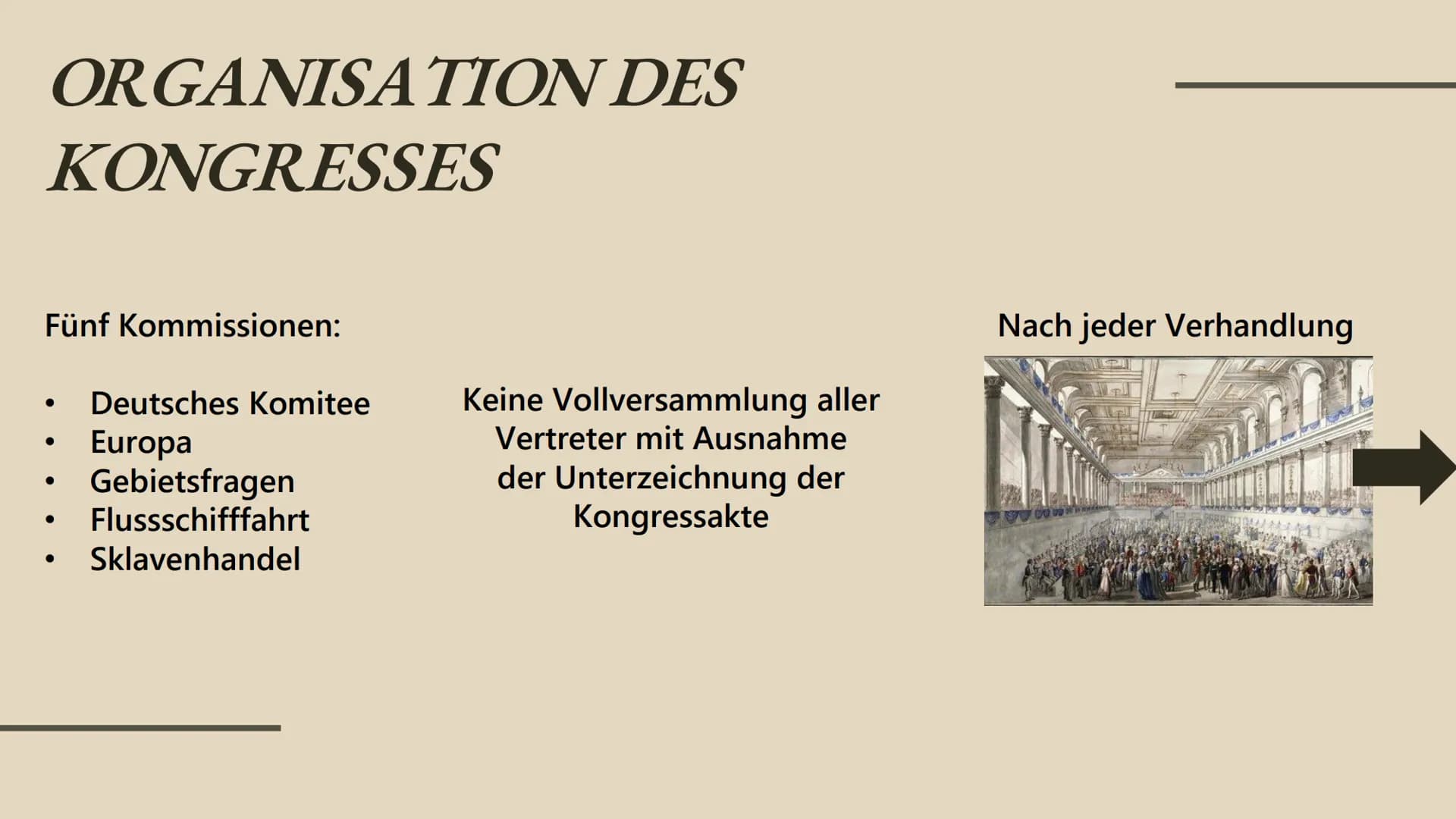 GESCHICHTE
WIENER KONGRESS
D
27.02.23 WIENER KONGRESS
INHALTSANGABE INHALTSANGABE
Vorgeschichte
Allgemein
Organisation des Kongresses
,,Der 