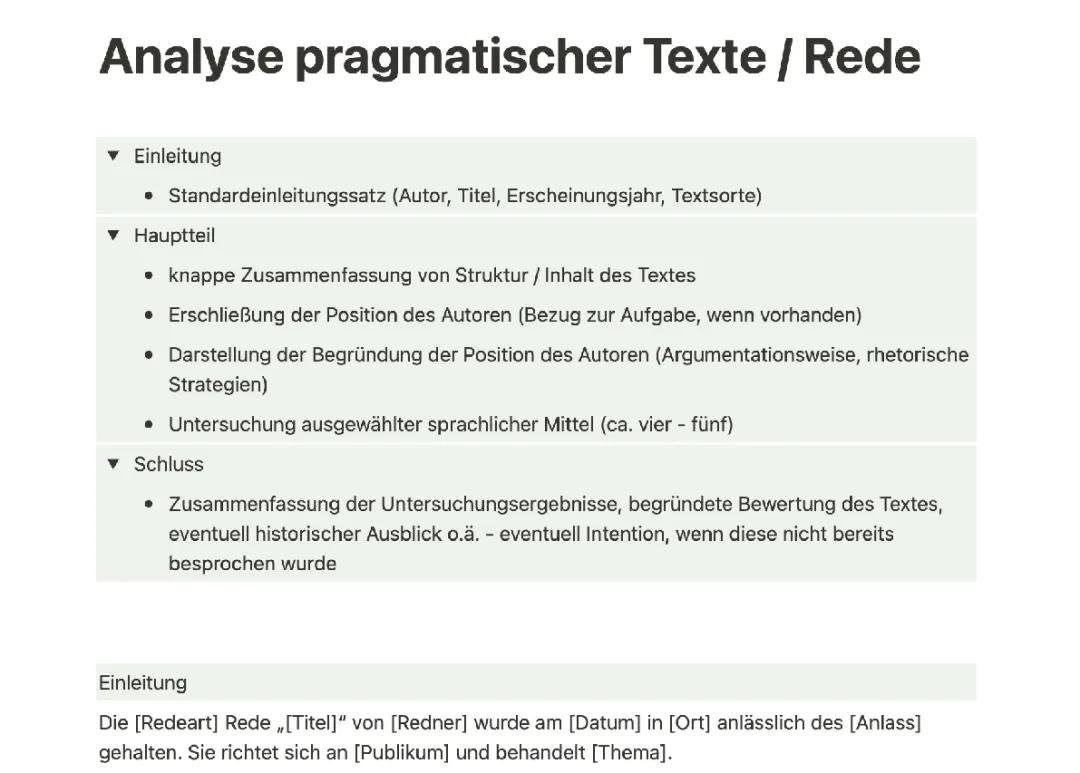 Analyse pragmatischer Texte: Beispiele und Übungen