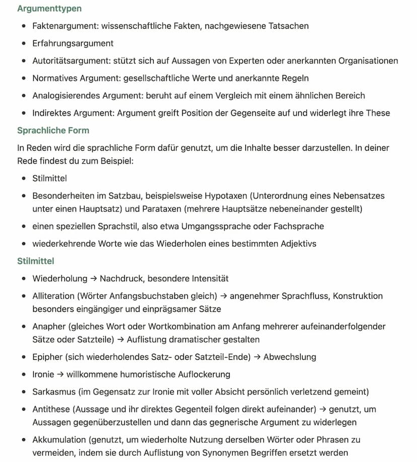 Analyse pragmatischer Texte / Rede
▾ Einleitung
• Standardeinleitungssatz (Autor, Titel, Erscheinungsjahr, Textsorte)
▾ Hauptteil
• knappe Z