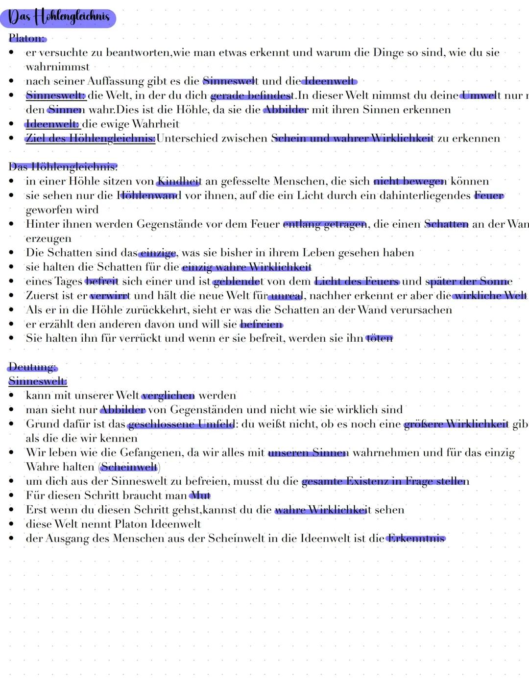 Das Höhlengleichnis Platons