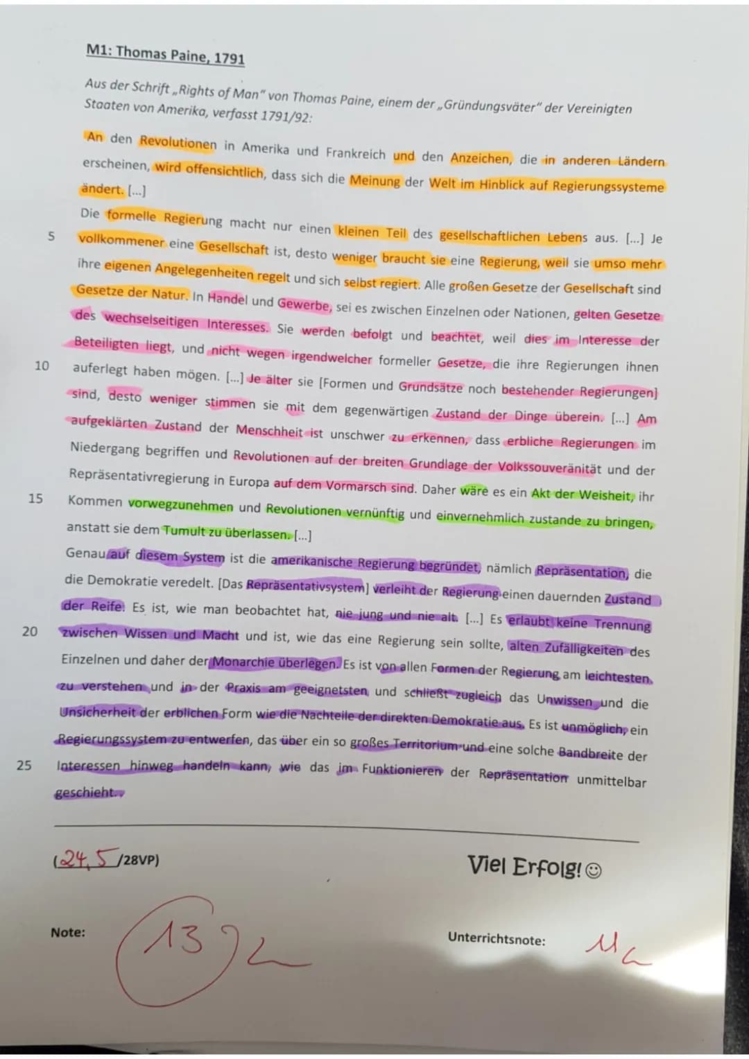 J1/1
Name:
Raschida
1.) Begriffsdefinition:
Geschichte 2-stündig
Klassenarbeit Nr. 1
AMERIKANISCHE REVOLUTION
2.) Quellenanalyse:
(17/20VP)
