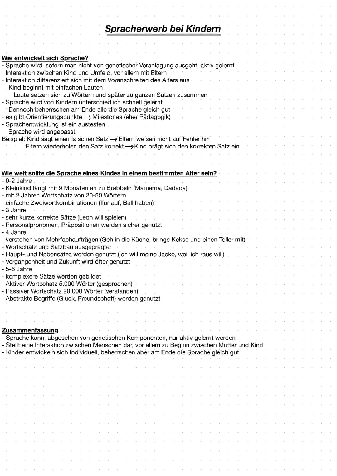 Spracherwerb und Spracherwerbs Modelle