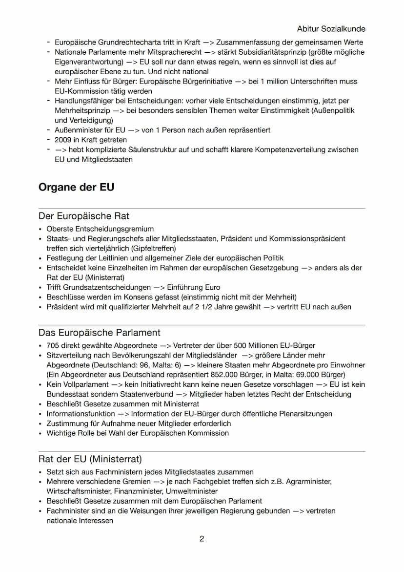Abi Sozialkunde
Aspekte der europäischen Einigung
Die EU - was ist das?
Werte und Ziele Europas
Achtung der Menschenwürde
Freiheit
●
.
●
●
G