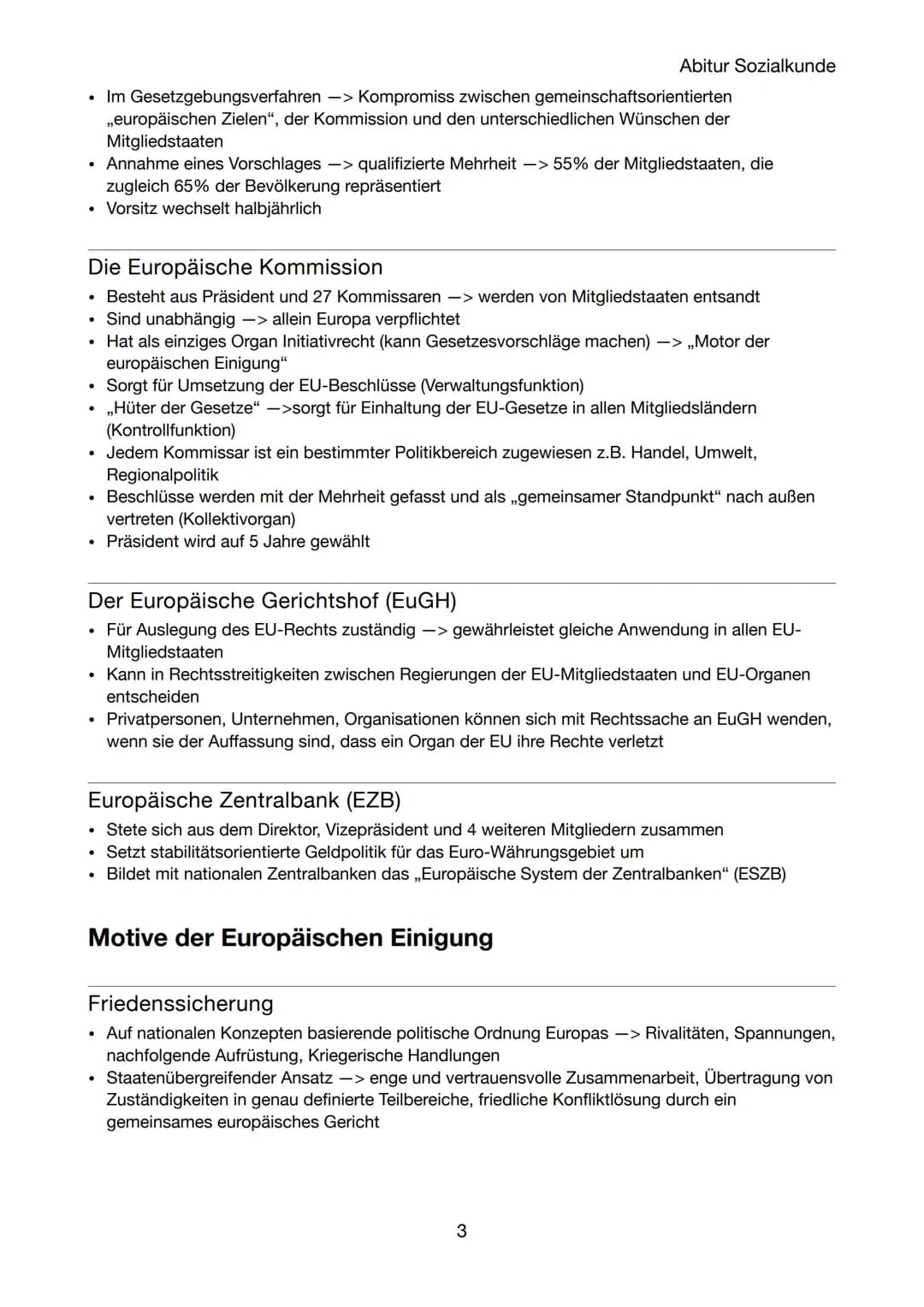 Abi Sozialkunde
Aspekte der europäischen Einigung
Die EU - was ist das?
Werte und Ziele Europas
Achtung der Menschenwürde
Freiheit
●
.
●
●
G