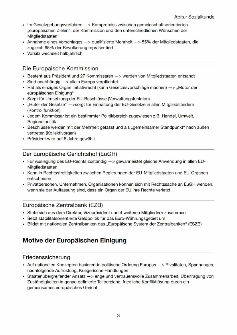Abi Sozialkunde
Aspekte der europäischen Einigung
Die EU - was ist das?
Werte und Ziele Europas
Achtung der Menschenwürde
Freiheit
●
.
●
●
G