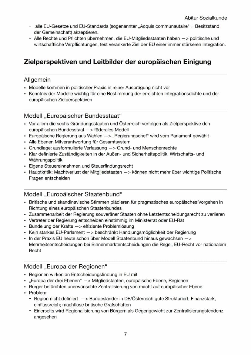 Abi Sozialkunde
Aspekte der europäischen Einigung
Die EU - was ist das?
Werte und Ziele Europas
Achtung der Menschenwürde
Freiheit
●
.
●
●
G