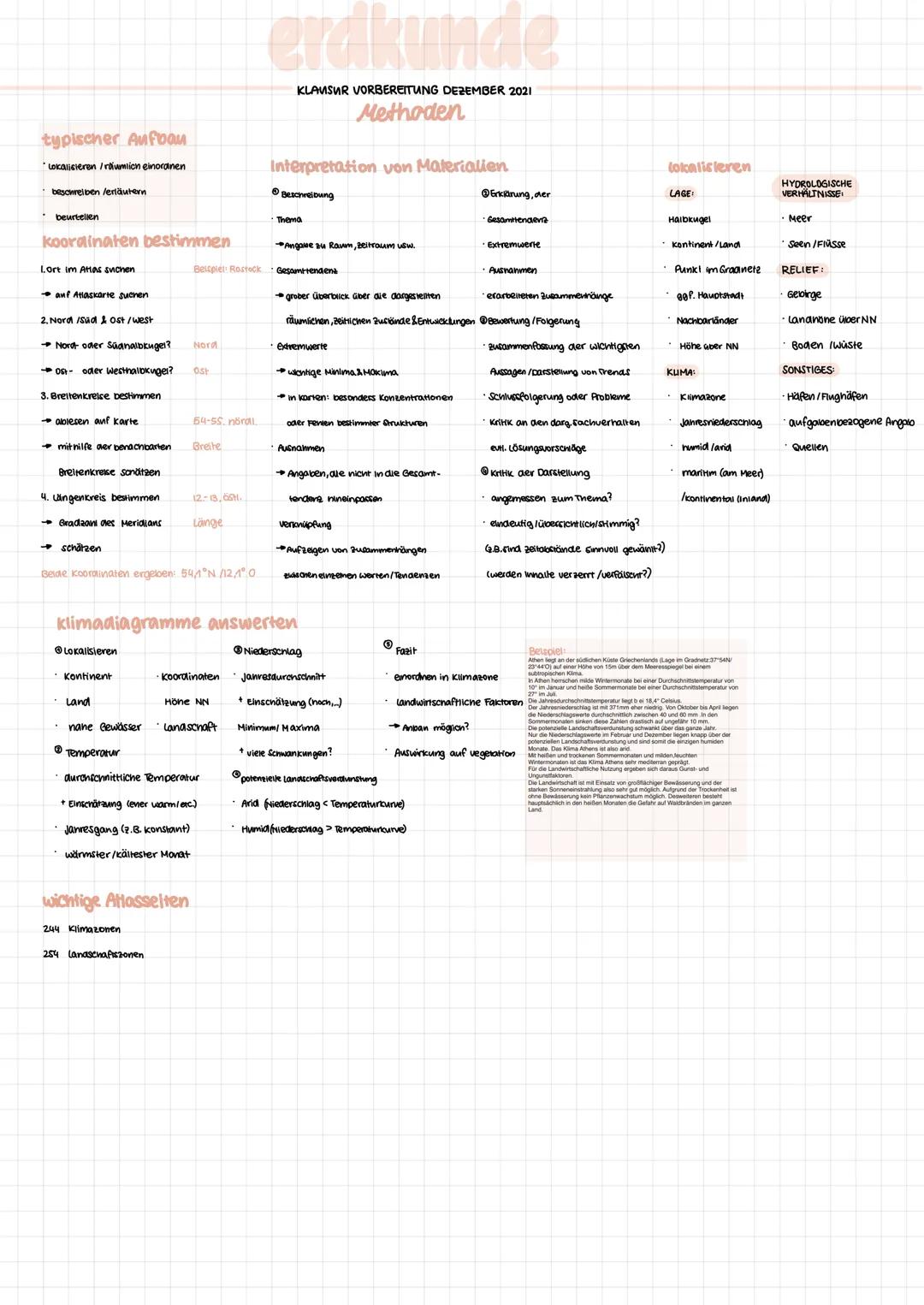 typischer Aufbau
Lokalisieren /räumlich einordnen
beschreiben /erläutern
·beurtellen
koordinaten bestimmen
1.Ort im Atlas suchen.
• auf Atla