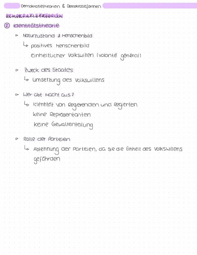 Demokratietheorien & Demokratieformen
demokratietheorien
1. Pluralismustheorie
Naturzustand und Menschenbild
Lo eher negatives Menschen bild