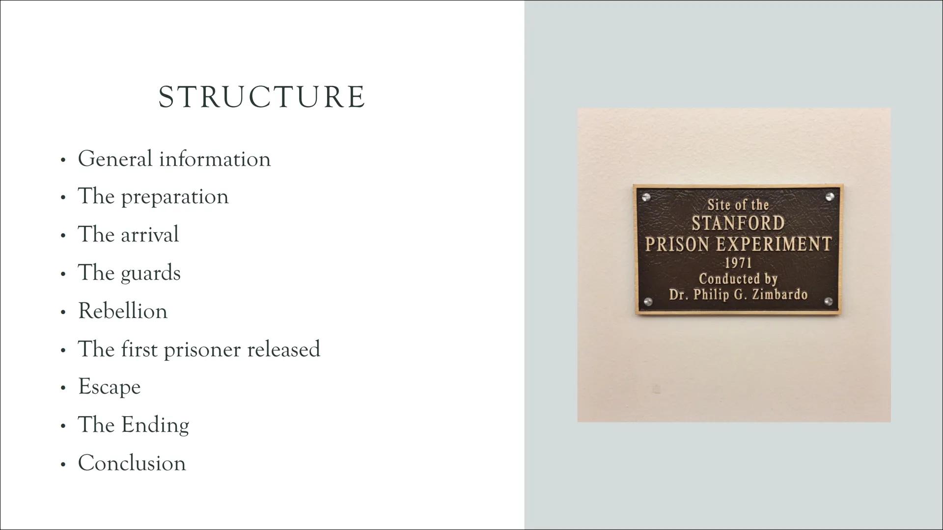 715
THE STANFORD PRISON
EXPERIMENT
a very controversial study
309
COUN
Alina T. THE STANFORD PRISON EXPERIMENT
General information
Social ps