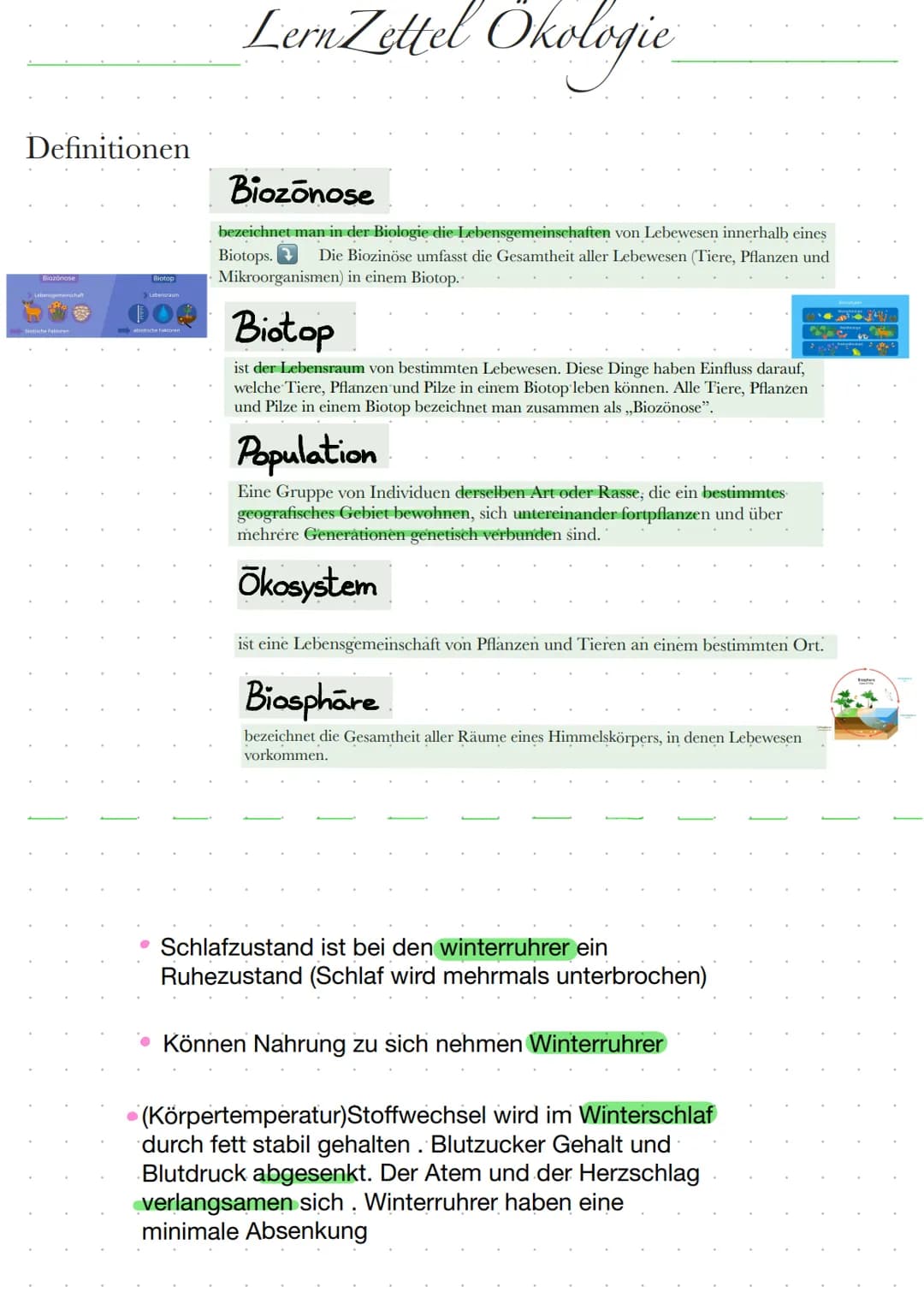 Definitionen
Biazonose
biotiche Faktoren
Biotop
Lebensraum
000
absche Faktoren
Lern Zettel Okologie
Biozonose
bezeichnet man in der Biologie