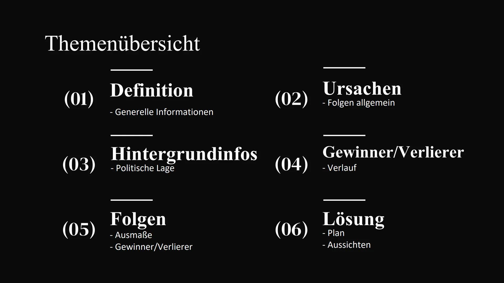 Hyperinflation
1923
Adina, Mirja, Kristin, Elisa Themenübersicht
(01)
(03)
(05)
Definition
- Generelle Informationen
Hintergrundinfos
- Poli