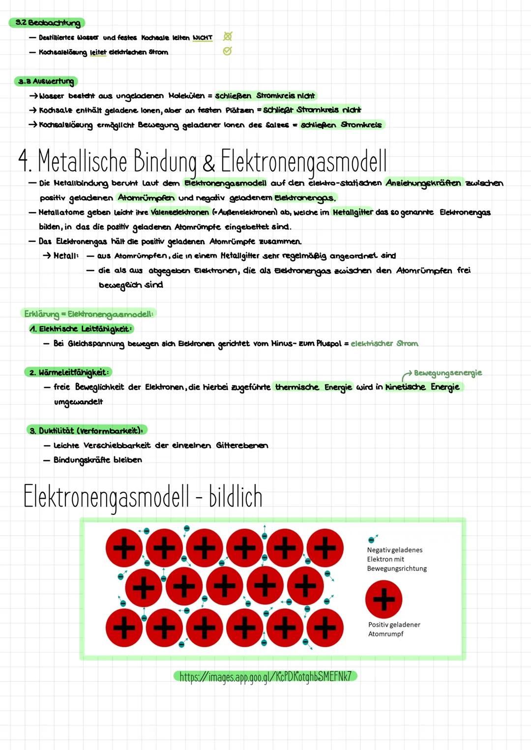 Inhalt:
- Aufbau von lonenverbindungen/Salzen
- Eigenschaften von lonenverbindungen /Saleen
- Nachweis von elektr. Leitfähigkeit (versuchsau