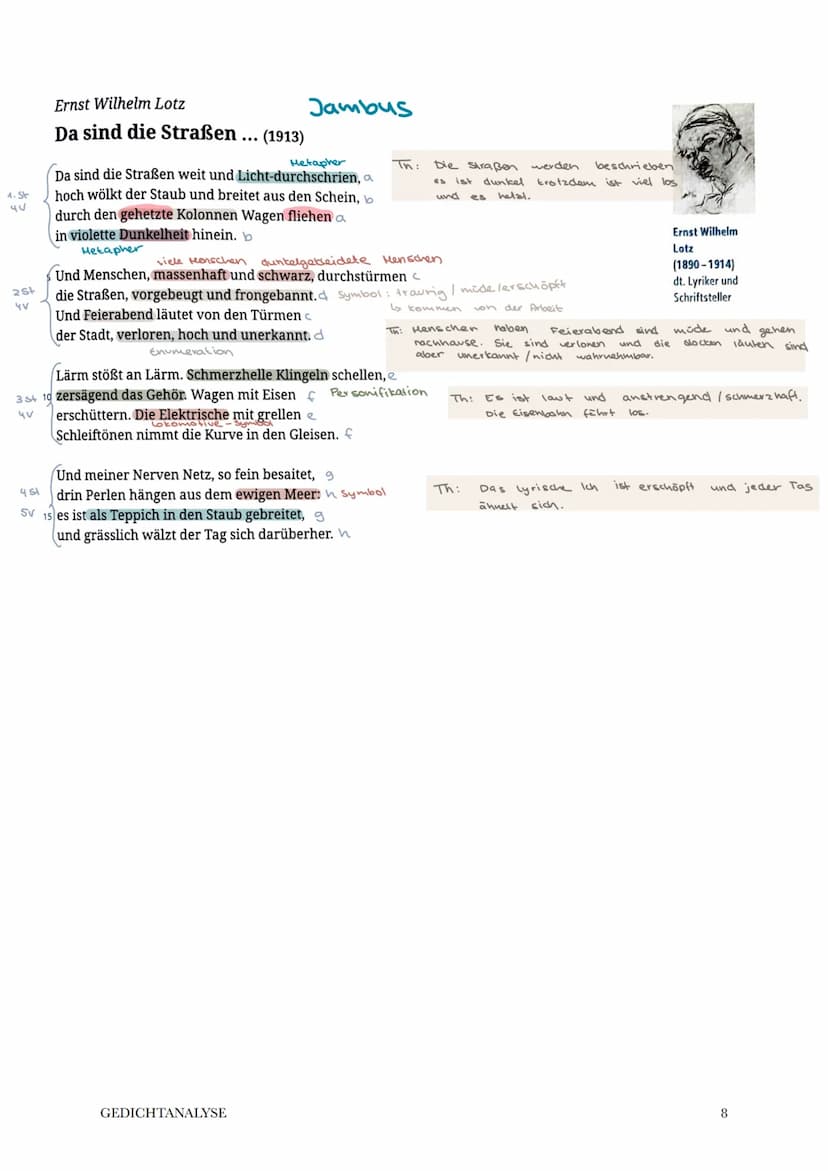 Lina M.
Deutsch LK
13.09.22
Vergleichende Gedichtanalyse
Goethe - Lotz
Das Gedicht,, Auf dem See" verfasst von Johann Wolfgang von Goethe in