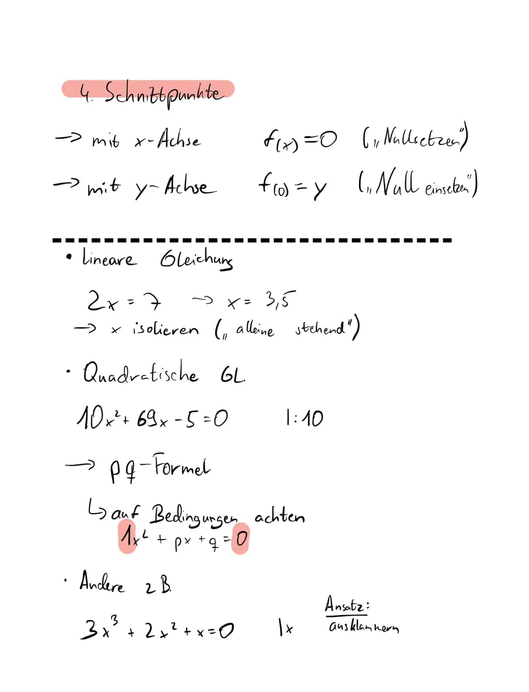Aspekte der Funktionsuntersuchung / Kurvendismuusion
1. Definitionsmenge
+
a) D = R²₁
b) D = R1 {2}
c) 1D = R + \ { 1 }
M
2. Symetrieverhalt