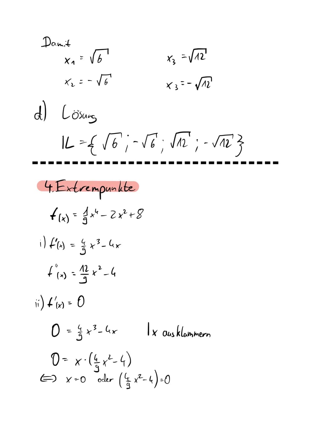 Aspekte der Funktionsuntersuchung / Kurvendismuusion
1. Definitionsmenge
+
a) D = R²₁
b) D = R1 {2}
c) 1D = R + \ { 1 }
M
2. Symetrieverhalt