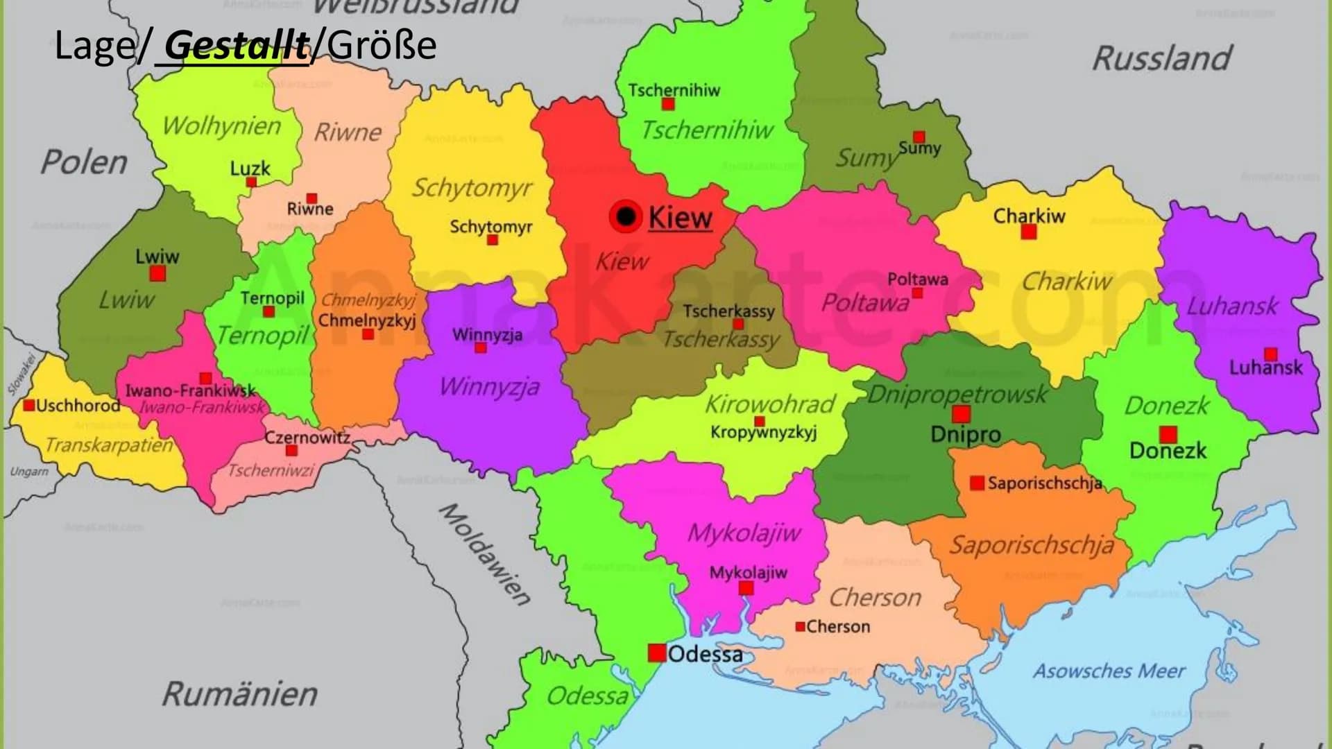Ukraine
Habt Ihr euch schon einmal gefragt, ob die
Ukraine ein Schwellenland oder
Entwicklungsland ist? ER
Überblick
●
●
Verortung
Lage/Gest