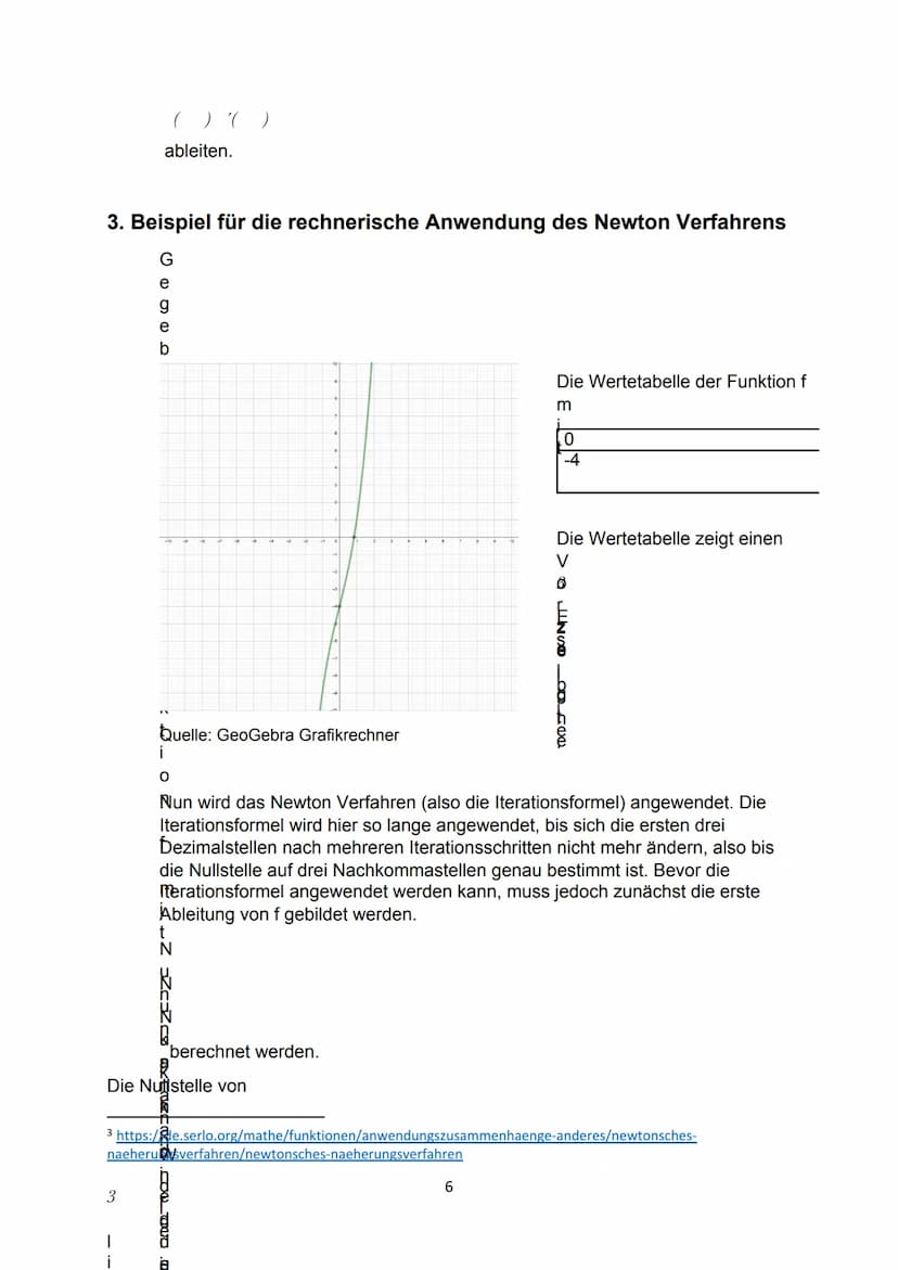 O
Das Newtonsche
Näherungsverfahren
Funktion
f(x) = 0.2x²-1
Gerade
a: x = 6.4
b: y = 2.56x - 9.2
C: x= 3.59
d: y = 1.44x3.58
e: x= 2.49
g: y