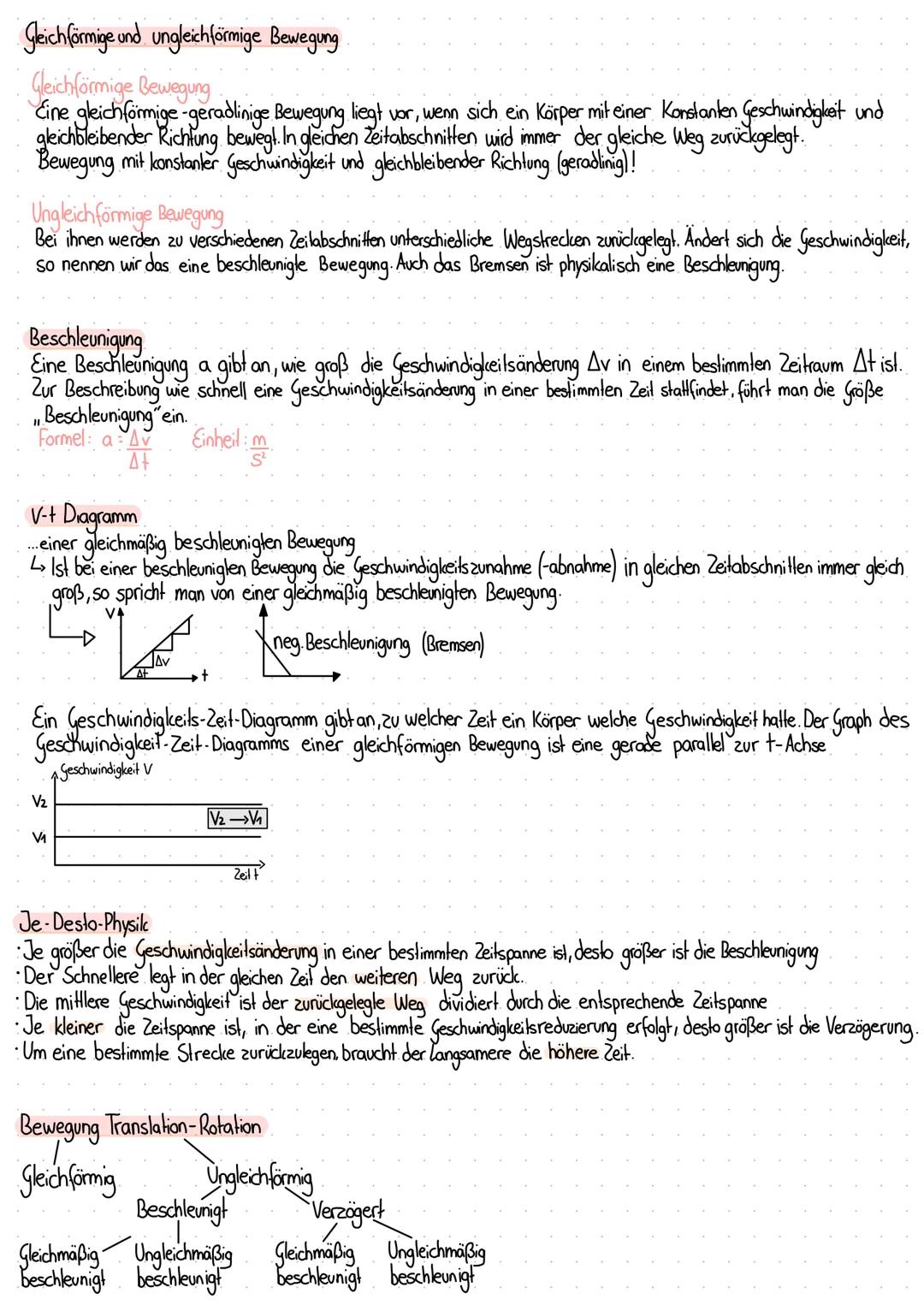  Physik
Kinemalik
Was ist eine Bewegung?
Ein Objekt (Körper) verändert seinen Ort in einem Raum.
In der Physik wird unter einer Bewegung ein