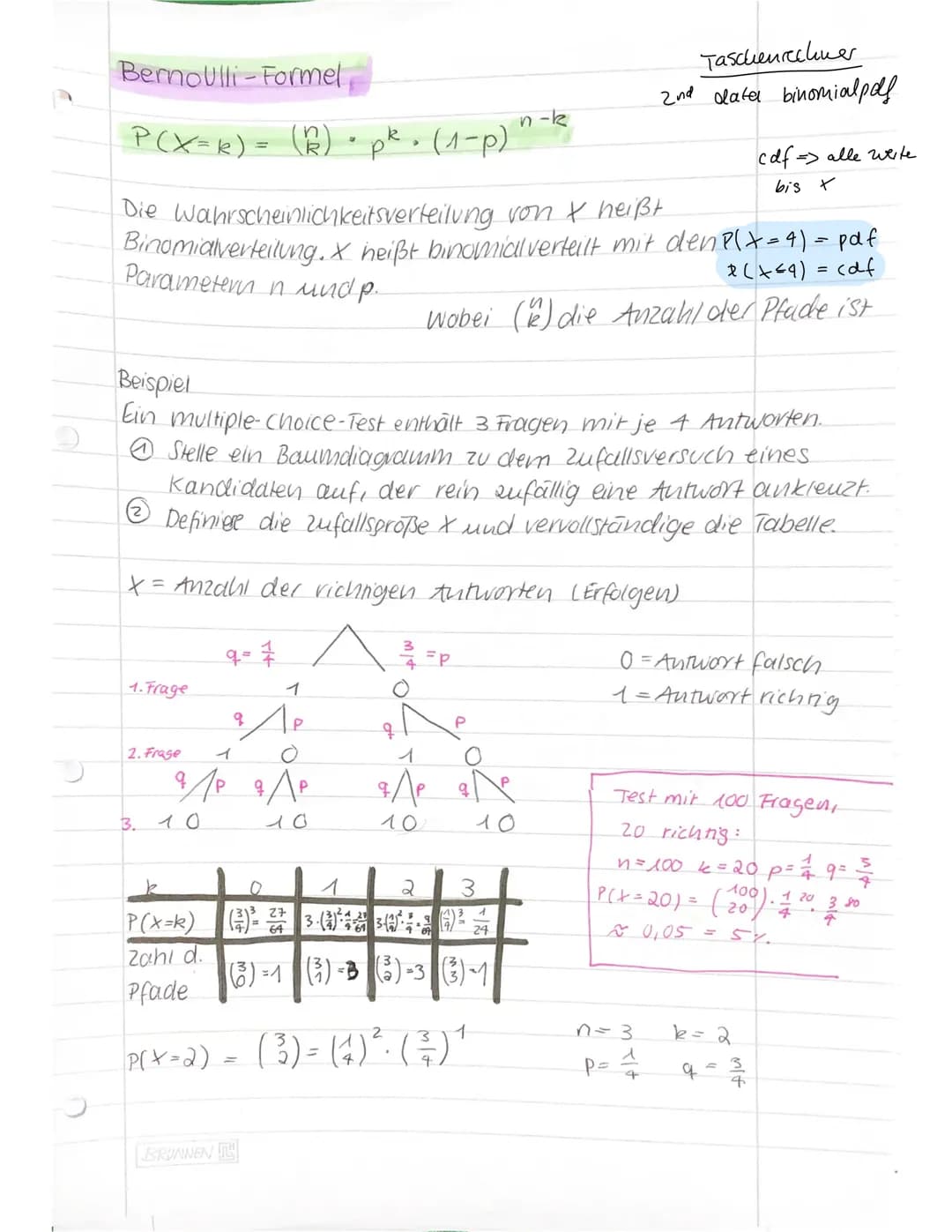 Vierfeldertafel
Merlemal
Alternative
B
B
Merkmal A AnB ANB
A
Alternative A AnB AnB A
B
B
Relative Häufigkeit
W
3
1) Schreibe die Merkmale un