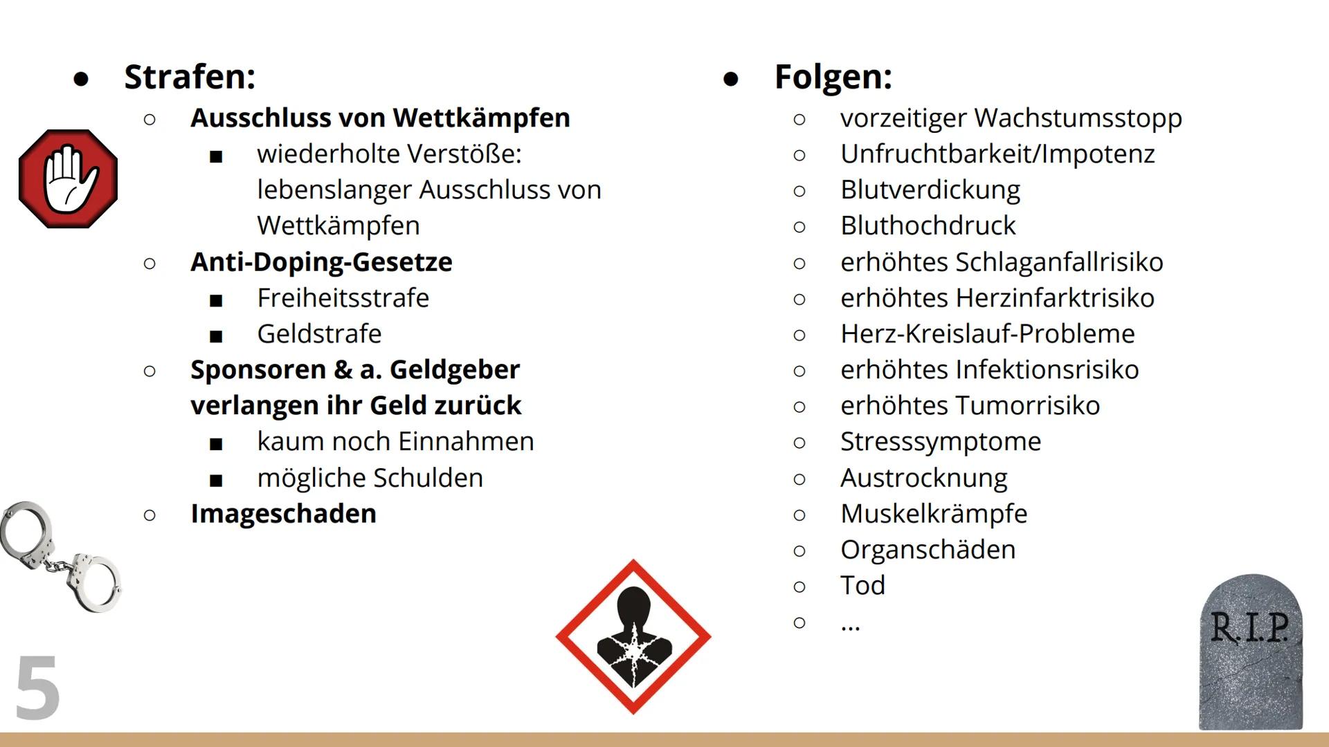 Doping
ein weit verbreitetes Problem Struktur
1. Was ist Doping?
2. Doping in der Vergangenheit
3. Substanzen & Methoden
4. Dopingkontrollen