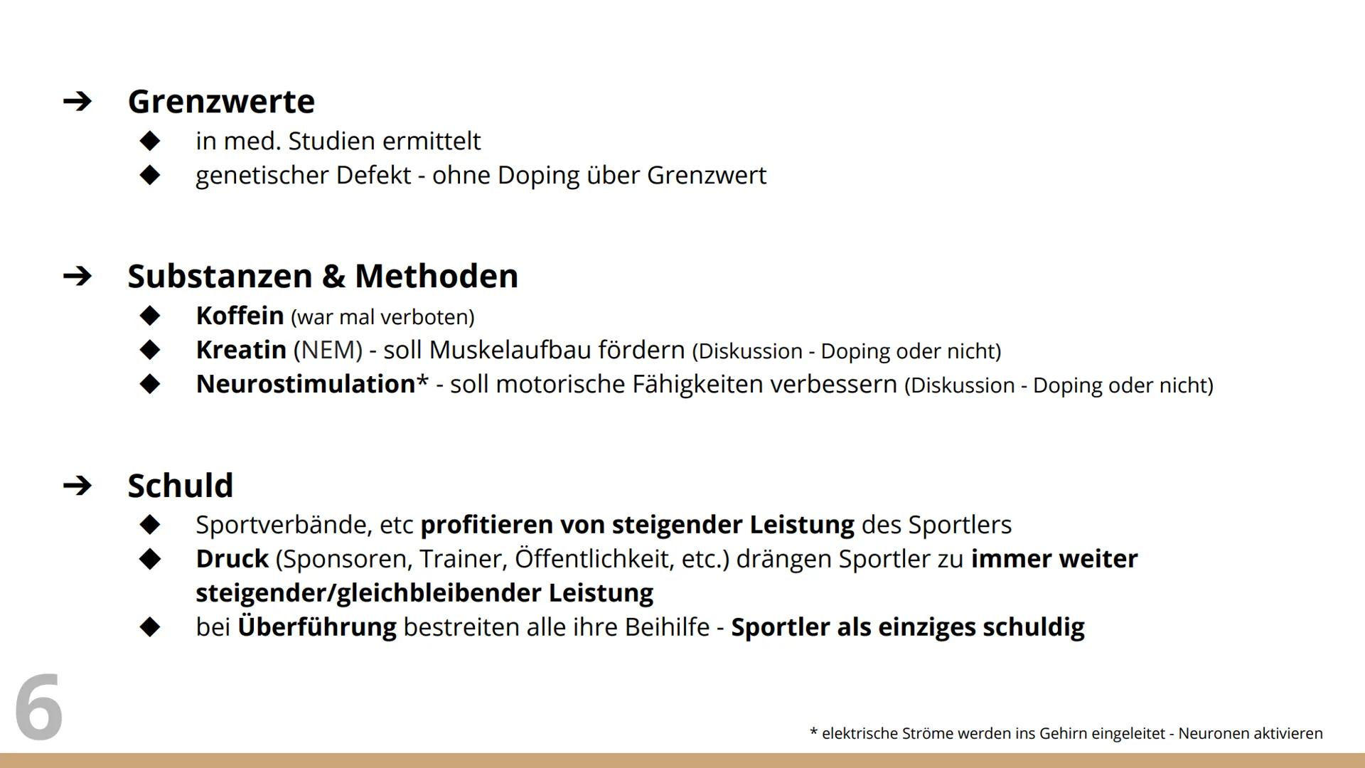 Doping
ein weit verbreitetes Problem Struktur
1. Was ist Doping?
2. Doping in der Vergangenheit
3. Substanzen & Methoden
4. Dopingkontrollen