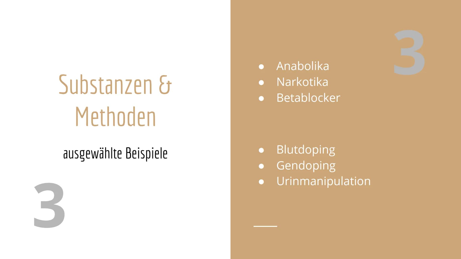 Doping
ein weit verbreitetes Problem Struktur
1. Was ist Doping?
2. Doping in der Vergangenheit
3. Substanzen & Methoden
4. Dopingkontrollen