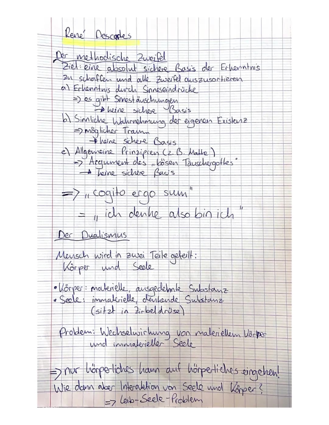 René Descartes: Zweifel, Dualismus und Erkenntnistheorie einfach erklärt