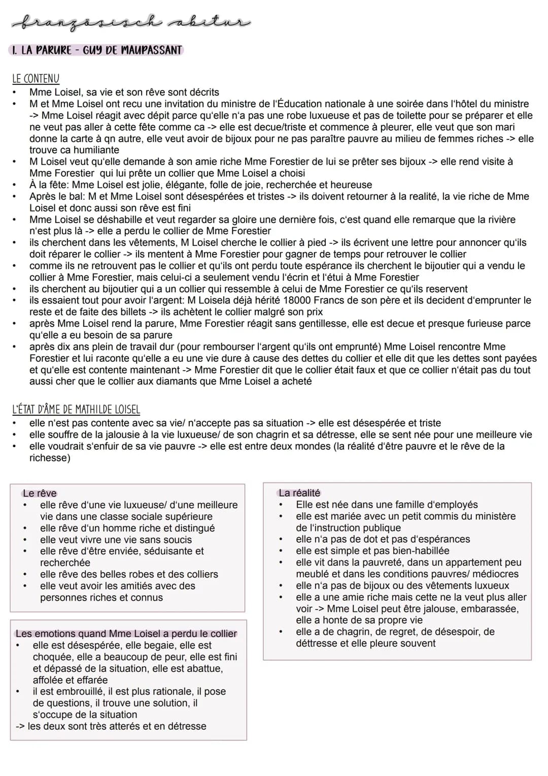 Résumé et Analyse de La Parure : Personnages, Thèmes et PDF Gratuit