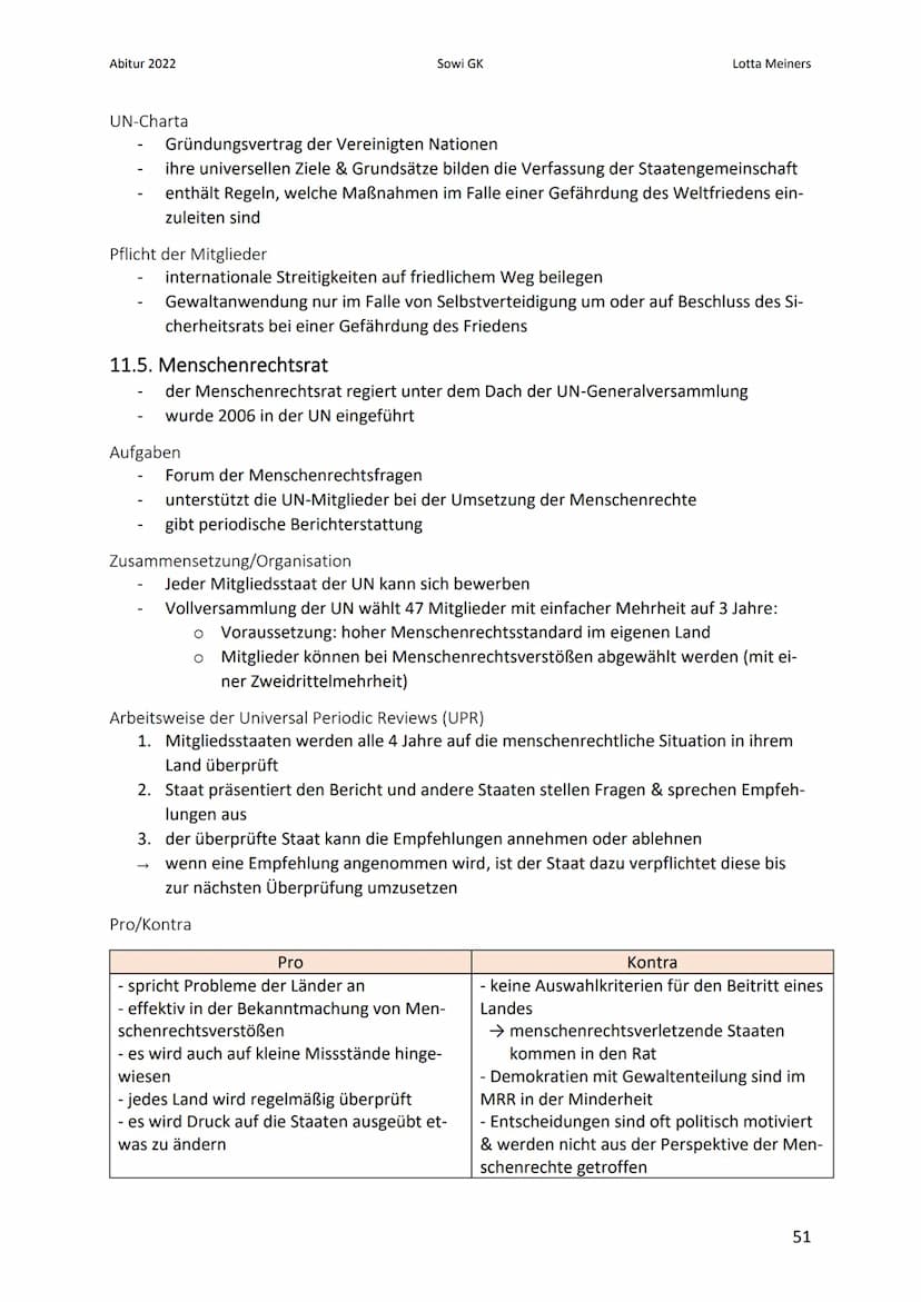 Abitur 2022
11. Menschenrechte - UNO
11.1. grundlegende Herausforderungen internationaler Politik
Anarchie
Friedens- & Sicherheitspolitik
In