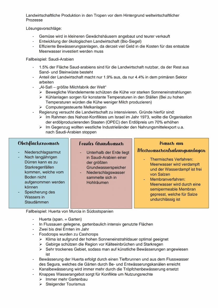 Landwirtschaftliche Produktion in den Tropen vor dem Hintergrund weltwirtschaftlicher
Prozesse
Definition: Landwirtschaft
Landwirtschaft bes