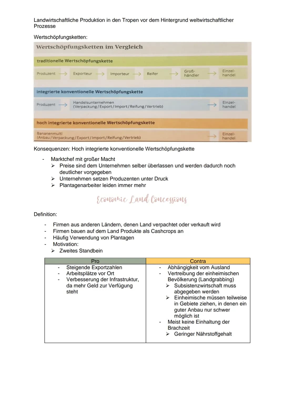 Landwirtschaftliche Produktion in den Tropen vor dem Hintergrund weltwirtschaftlicher
Prozesse
Definition: Landwirtschaft
Landwirtschaft bes