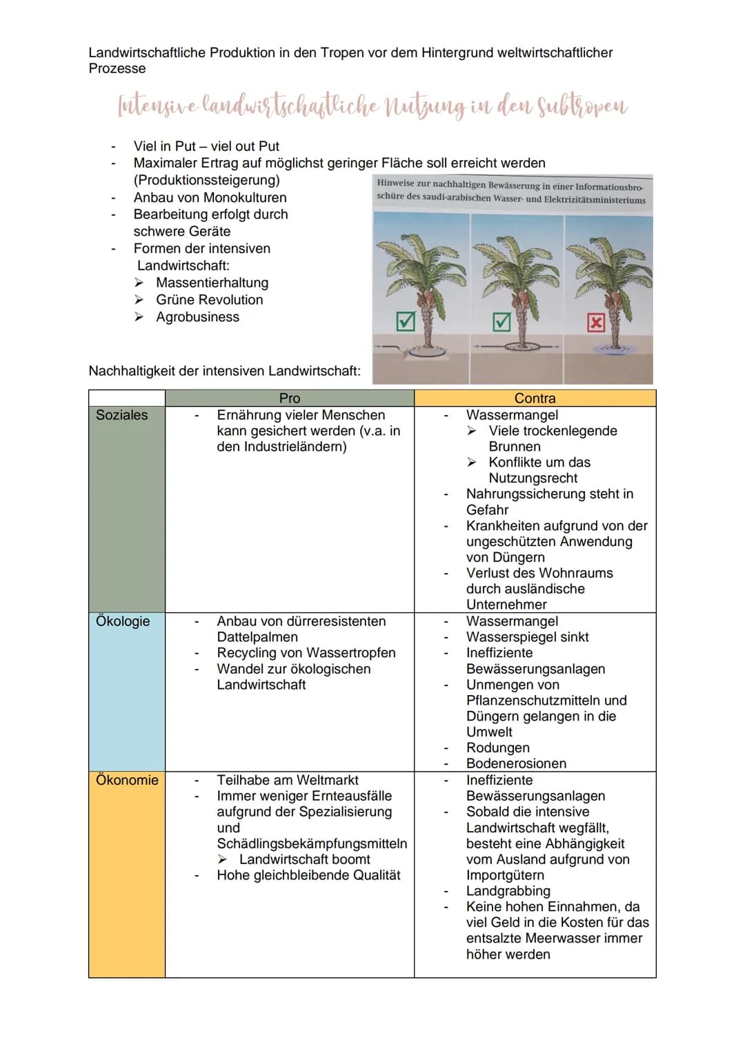 Landwirtschaftliche Produktion in den Tropen vor dem Hintergrund weltwirtschaftlicher
Prozesse
Definition: Landwirtschaft
Landwirtschaft bes