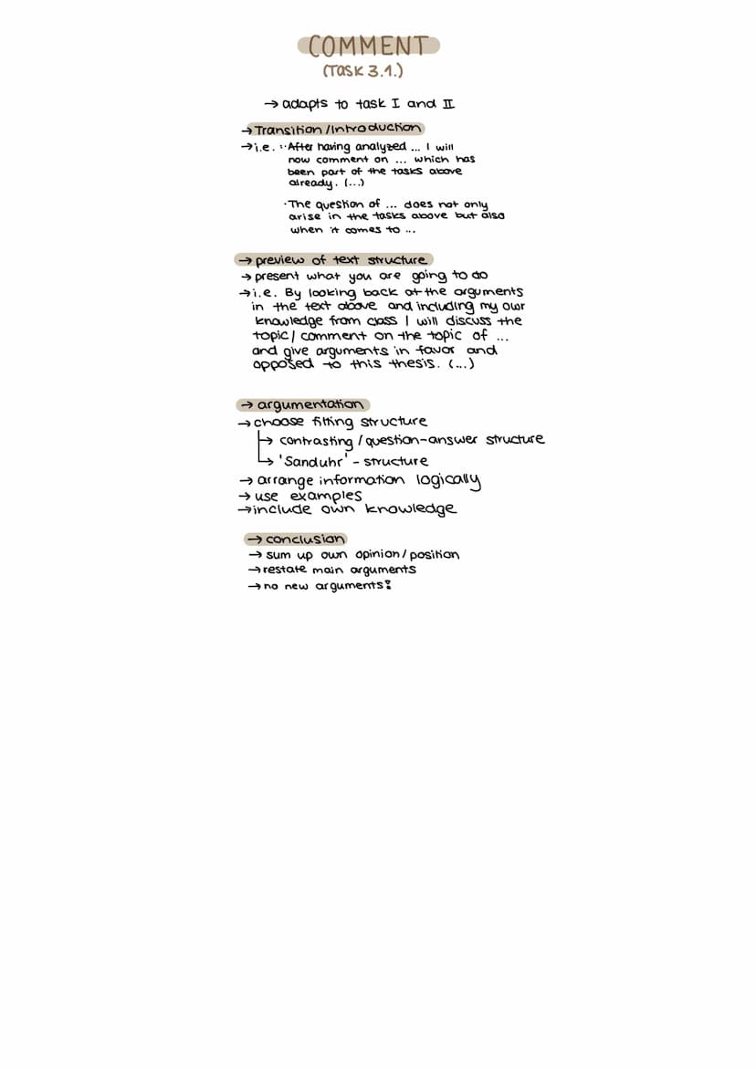 diary
comment
e-mail/letter
letter to the editor
report
TASKI
→ Reproductive task
→ What is being said?'
→ Present tense
→no interpretation
