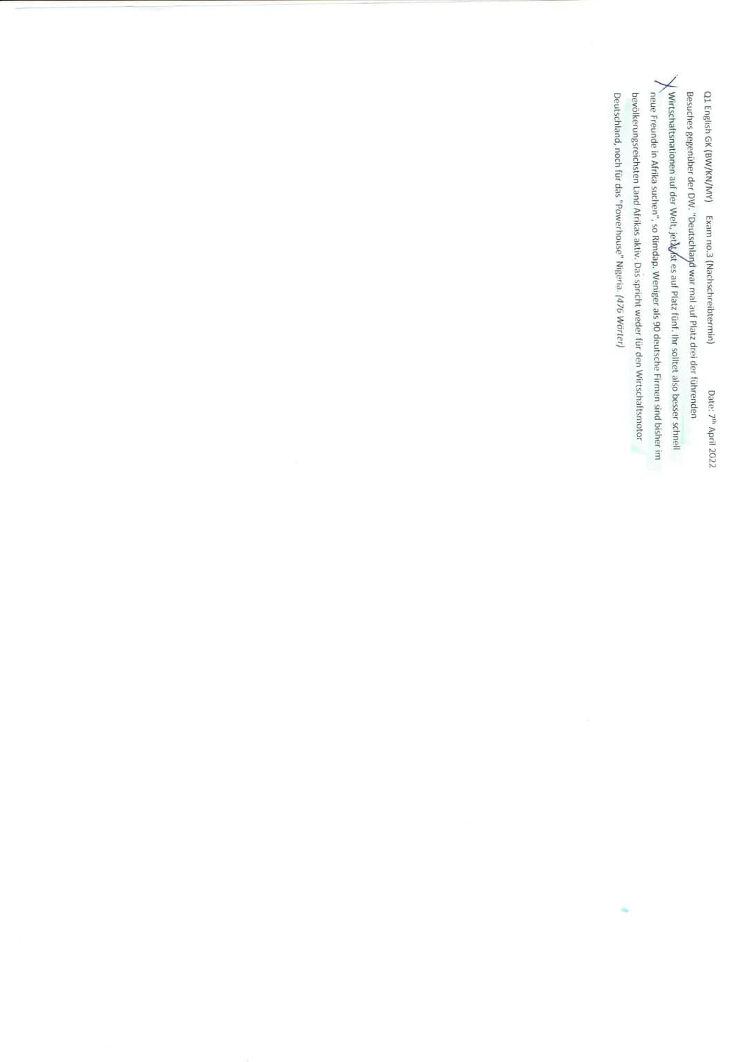 Q1 English GK (F
Focus on Nigeria
Tasks:
1.
2.
3.
Part I: Reading and Writing - Aunty Ifeoma (105 p.)
Text: Excerpt from Purple Hibiscus by 