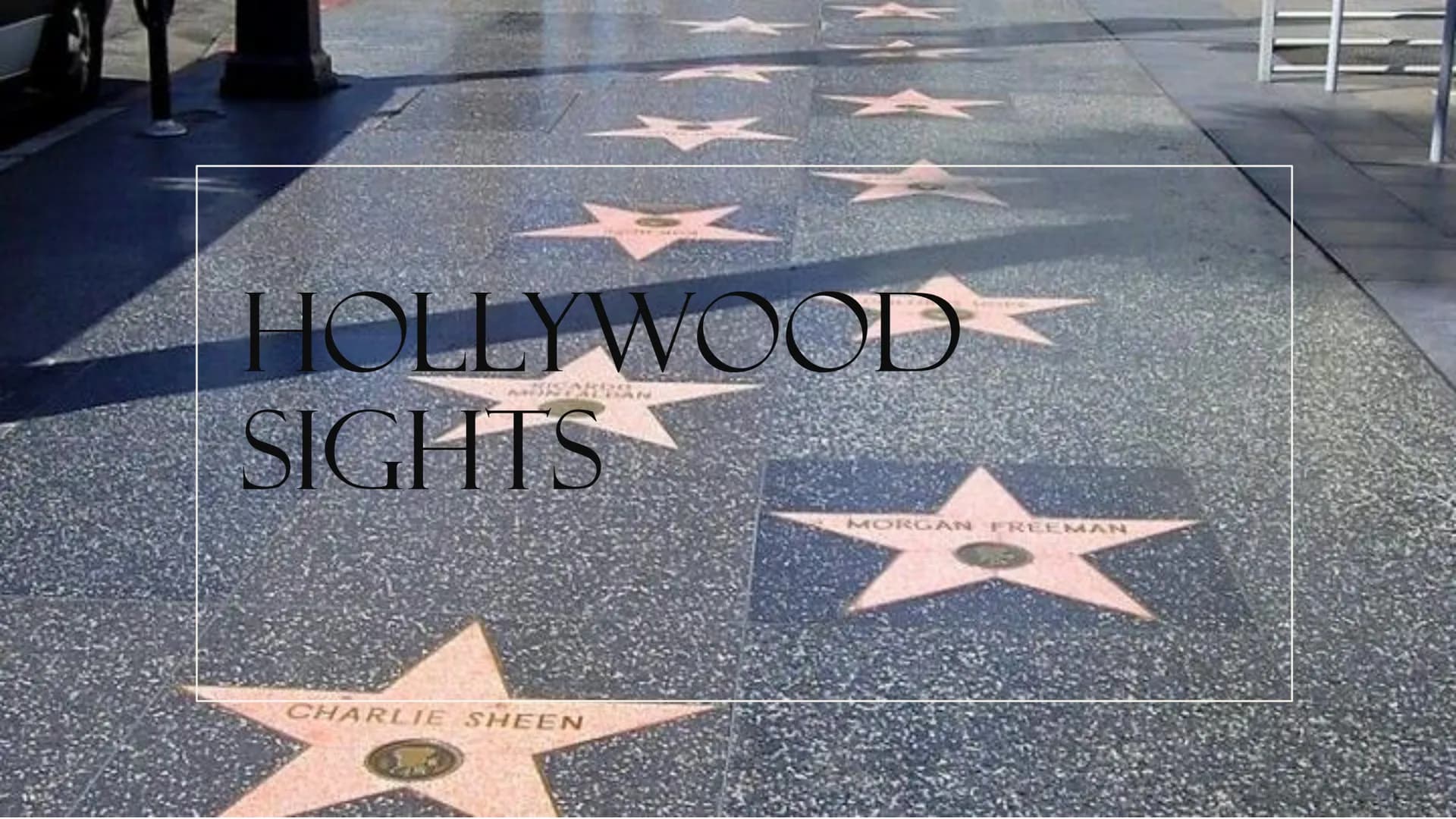 HOLLY WOOD
HOLLYWOOD
WHERE DREAMS COME TRUE
By Celina Kraitsch HOLLYWOOD
STOP
CONTENT
1. MOVIE INDUSTRY
2. SIGHTS
3. HOLLYWOOD SIGN
4. FACTS