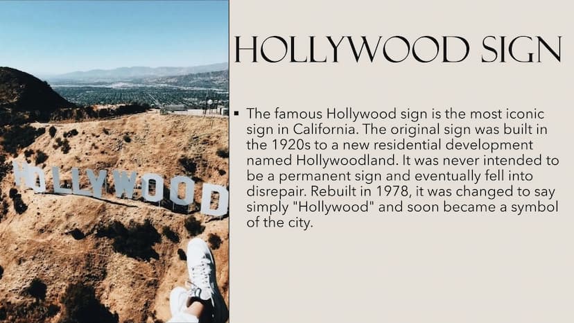 HOLLY WOOD
HOLLYWOOD
WHERE DREAMS COME TRUE
By Celina Kraitsch HOLLYWOOD
STOP
CONTENT
1. MOVIE INDUSTRY
2. SIGHTS
3. HOLLYWOOD SIGN
4. FACTS