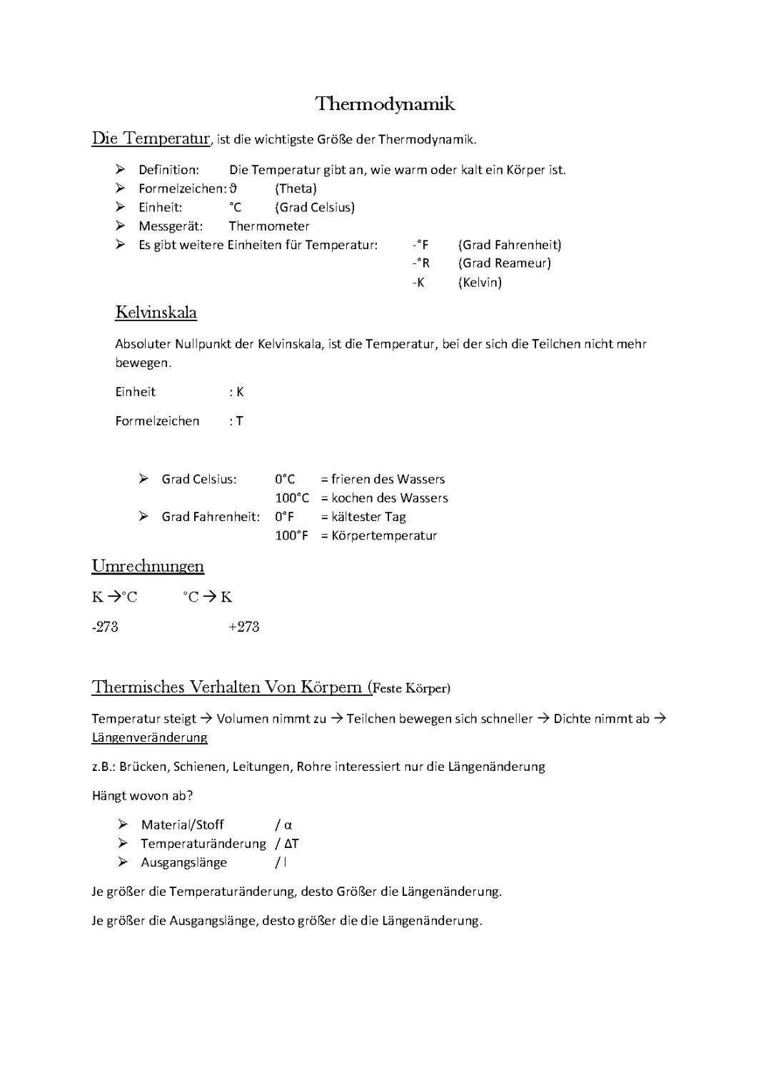 Thermodynamik 