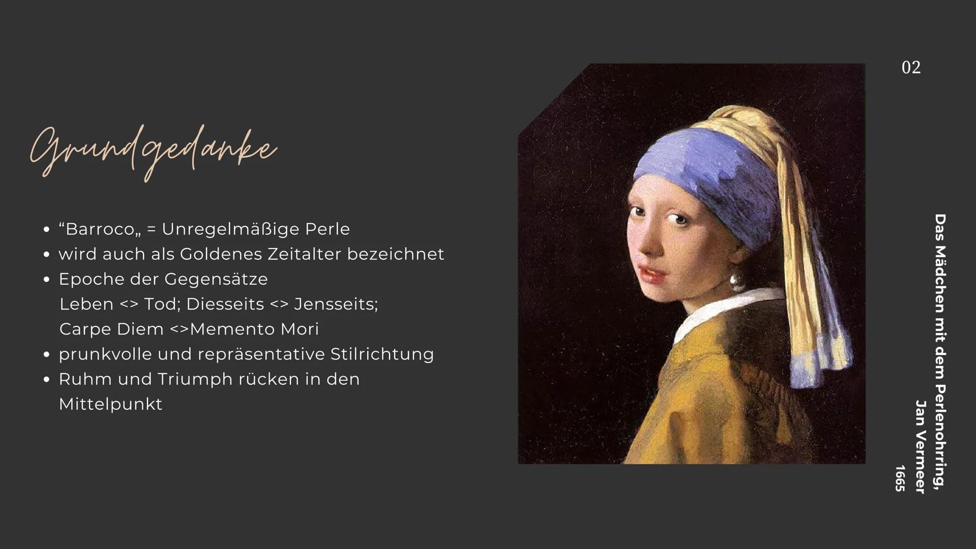 01
Allegorie der göttlichen Vorsehung, Pietro da Cortona, 1633-1639
Вароск
Malerei Grundgedanke
"Barroco,, = Unregelmäßige Perle
• wird auch