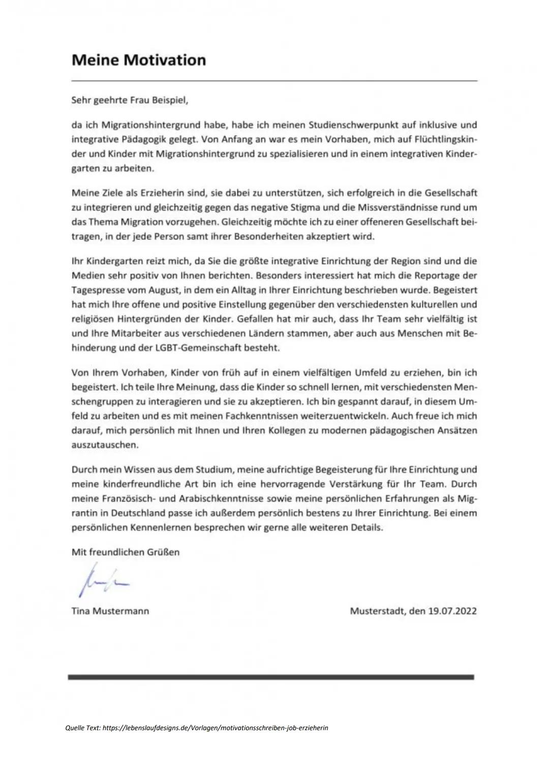 Quelle Bild: https://www.mein-studium-karriere.de/bewerbung/bewerbungsunterlagen/motivationsschreiben/
Ein Motivationsschreiben wird meisten