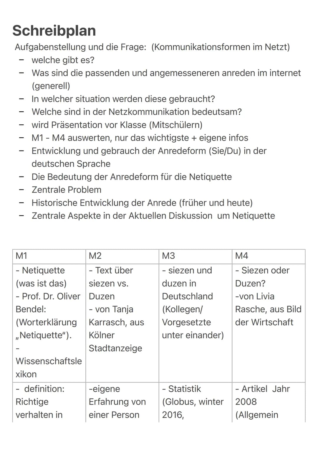 Netiquette: Angemessene und wertschätzende
Kommunikation im Netz
Aufgabenart
Materialgestütztes Verfassen eines Textes mit fachspezifischem 