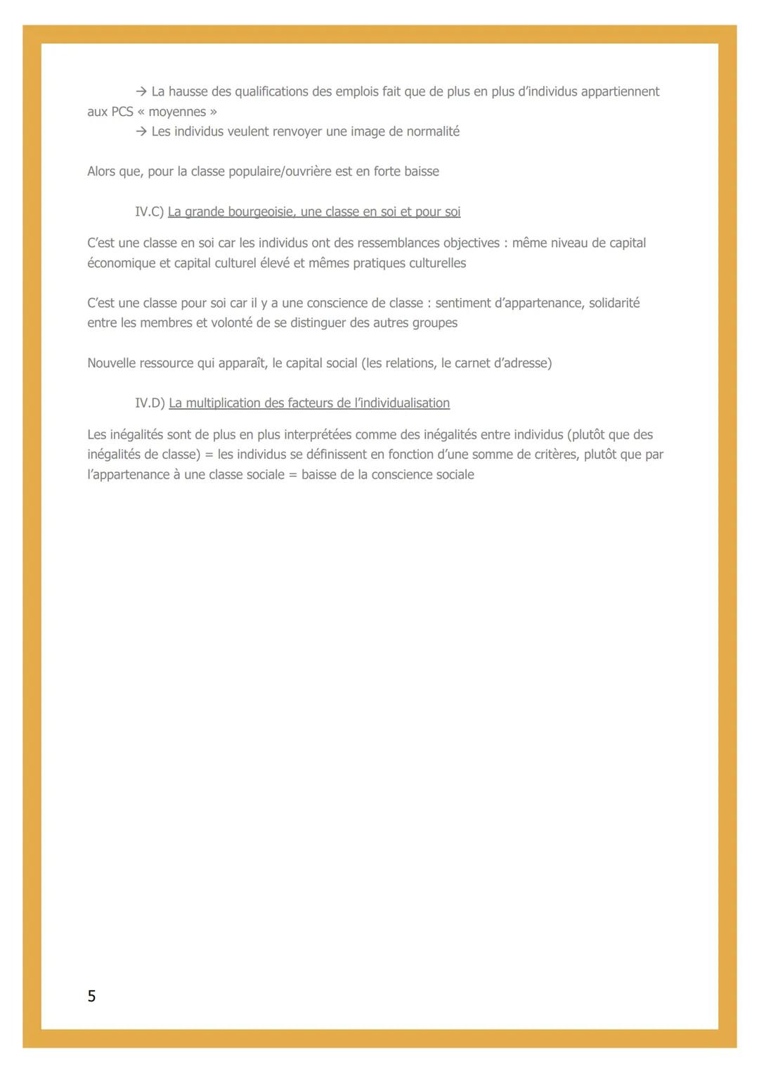 
<p>Des classes sociales bien visibles, polarisées, il y a des frontières marquées entre les classes avec de fortes distances inter-classe. 