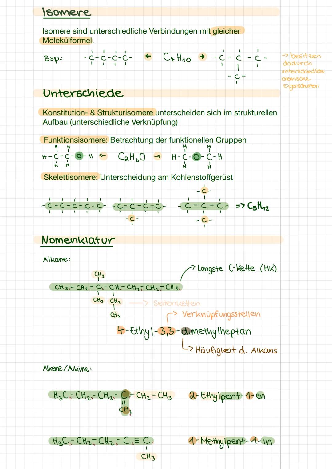 chemie
Alkane
Alkane sind gesättigte Kohlenwasserstoffe mit maximal möglicher Zahl
an Wasserstoff-Atomen. Sie sind über Einfachbindungen ver